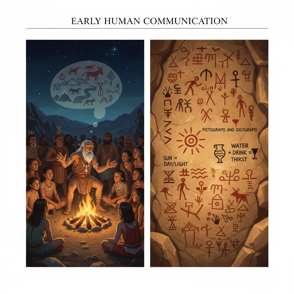 Gallery Early human communication.